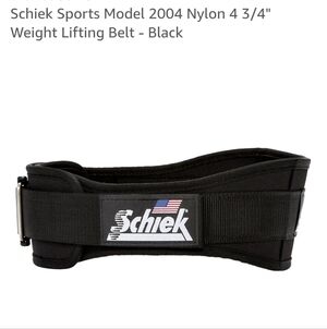 Schiek Sports Model 2004 Nylon 4 3/4" Weight Lifting Belt - Black Size XS